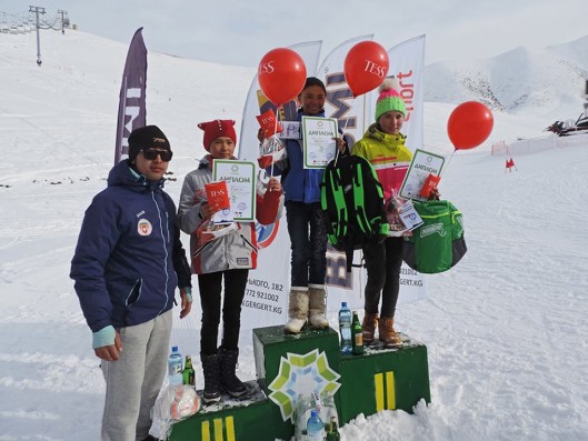 Детские соревнования по горным лыжам 16 февраля 2018
